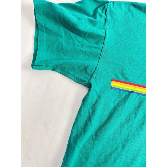 Vintage Surfing Shirt Mens XL Body Glove Rainbow Stripe 80s Tee Graphic USA - Picture 5 of 11